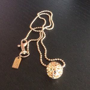 Coach Spherical Logo Necklace